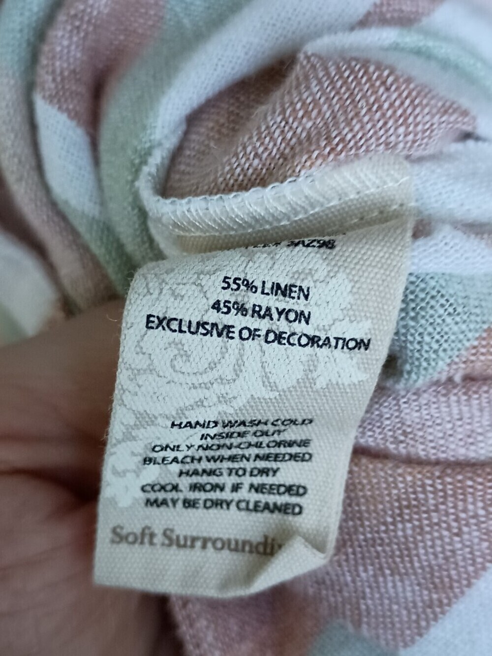 Soft Surroundings Pastel Stripe Button-Front Maxi Dress_PXS - Picture 12 of 12